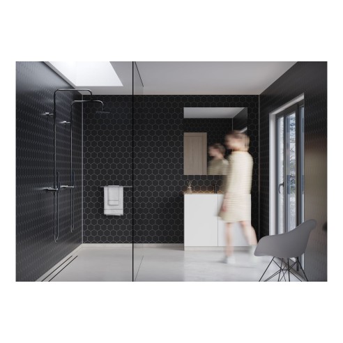 Fibo Urban - Black Silk (Hexagonal) - Single | Wall Panels |