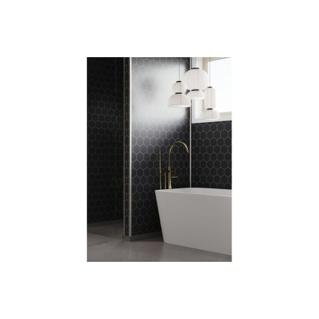 Fibo Urban - Black Silk (Hexagonal) - Single | Wall Panels |