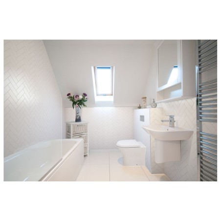 Fibo Urban - White Silk (Herringbone) - Single | Wall Panels