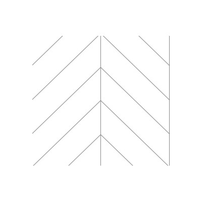 Fibo Urban - Denver White (Chevron) - Single | Wall Panels |