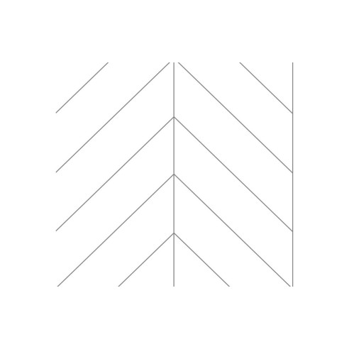 Fibo Urban - Denver White (Chevron) - Single | Wall Panels |