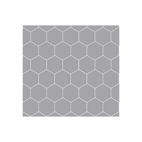 Fibo Urban - Medium Grey (Hexagonal) - Pk/2 | Wall Panels |