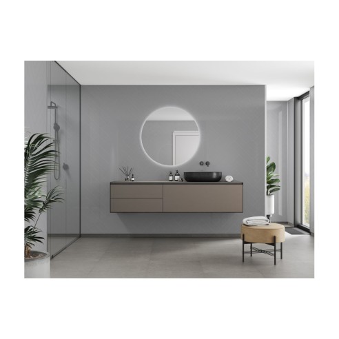 Fibo Urban - Medium Grey (Herringbone) - Single | Wall Panel