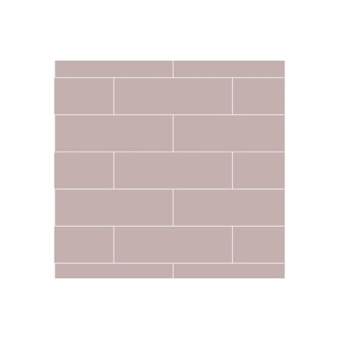 Fibo Urban - Dusky Pink (Metro Brick) - Pk/2 | Wall Panels |
