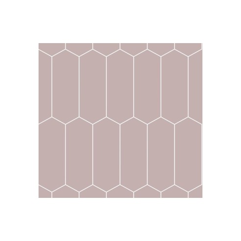 Fibo Urban - Dusky Pink (Elongated Hexagonal) - Single | Wal