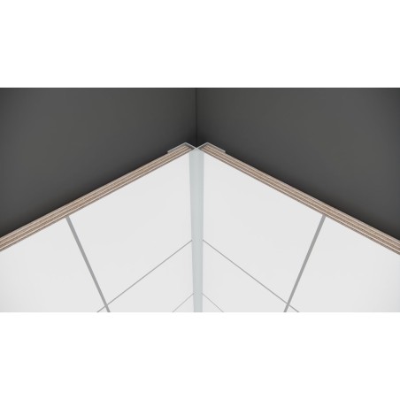 Fibo Aluminium 135° Internal Profile 2.4m | Wall Panels | Ba
