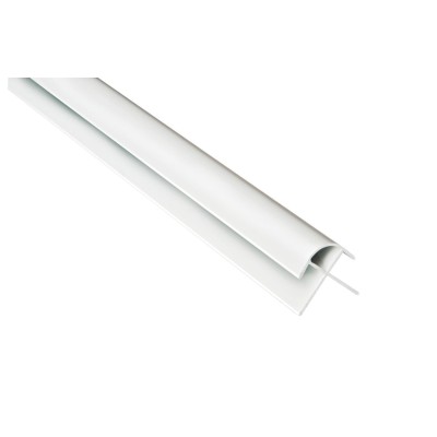 Fibo White PVC Rounded External Profile 2.4m | Wall Panels |