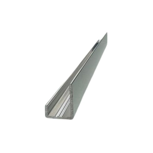 Fibo Polished Chrome J-Shaped End Cap Profile 2.4m | Wall Pa