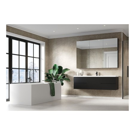 Fibo Scandinavian - Grey Sahara (Tile Effect) - Single | Wal