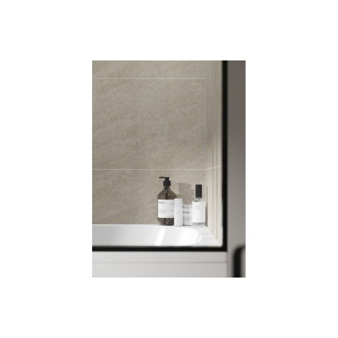 Fibo Scandinavian - Grey Sahara (Tile Effect) - Single | Wal