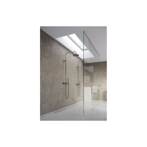Fibo Scandinavian - Grey Sahara (Tile Effect) - Single | Wal