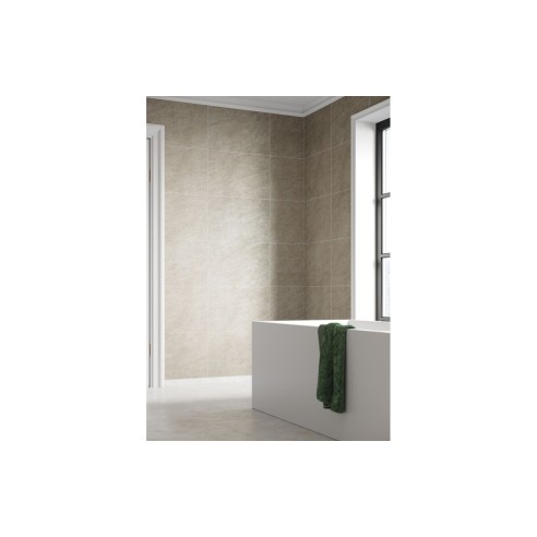 Fibo Scandinavian - Grey Sahara (Tile Effect) - Single | Wal