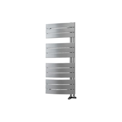 Eiger Curved Panel Ladder Radiator (550x1080x49mm) - Chrome