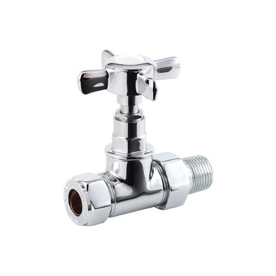 Crosshead Radiator Valves - Straight | Heating | BathroomKin