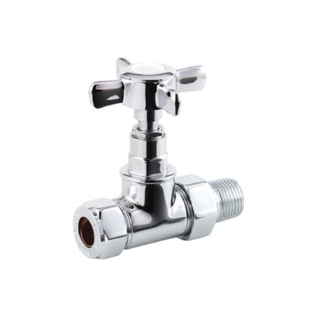 Crosshead Radiator Valves - Straight | Heating | BathroomKin