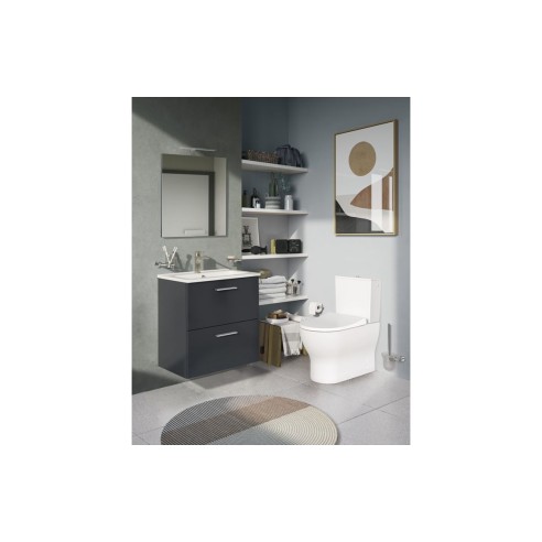 VitrA Root Round Basin Mixer - Brushed Nickel | Bathroom Tap