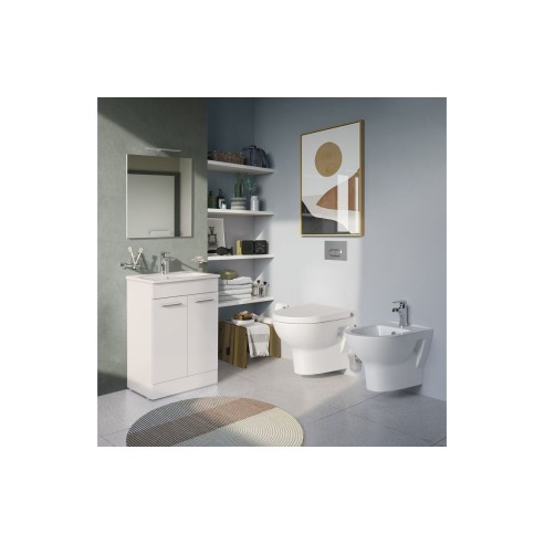 VitrA Root Round Basin Mixer - Chrome | Bathroom Taps | Bath