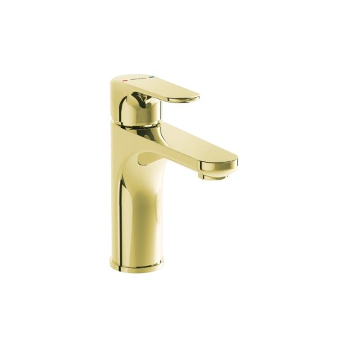 VitrA Root Round Basin Mixer - Soft Gold | Bathroom Taps | B