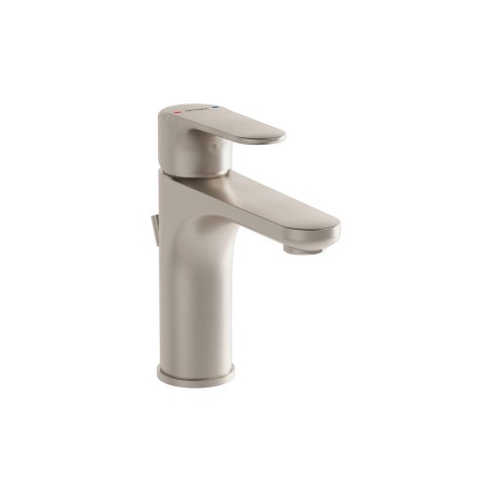VitrA Root Round Basin Mixer w/Waste Lever - Brushed Nickel