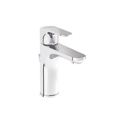 VitrA Root Round Basin Mixer w/Waste Lever - Chrome | Bathro