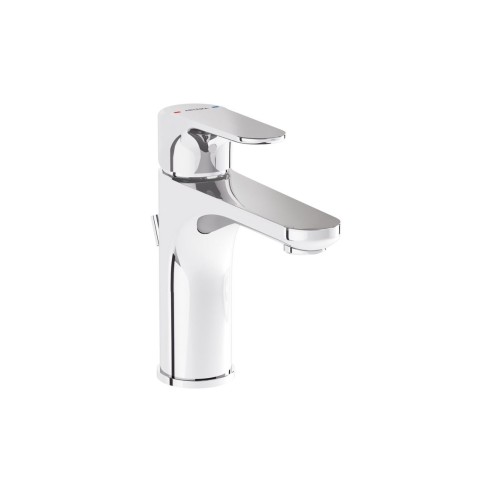 VitrA Root Round Basin Mixer w/Waste Lever - Chrome | Bathro