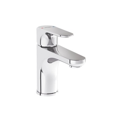 VitrA Root Round Compact Basin Mixer - Chrome | Bathroom Tap