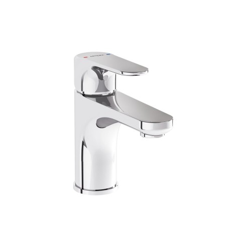 VitrA Root Round Compact Basin Mixer - Chrome | Bathroom Tap
