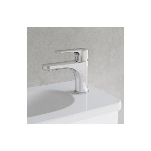 VitrA Root Round Compact Basin Mixer - Chrome | Bathroom Tap