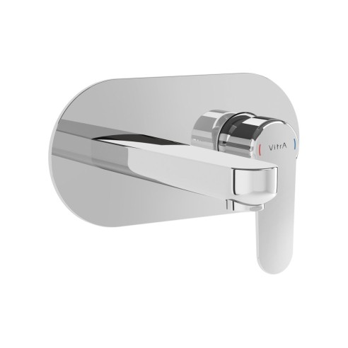 VitrA Root Round Integrated Basin Mixer - Chrome | Bathroom