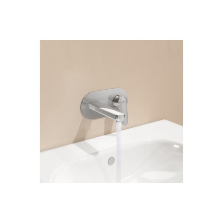 VitrA Root Round Integrated Basin Mixer - Chrome | Bathroom