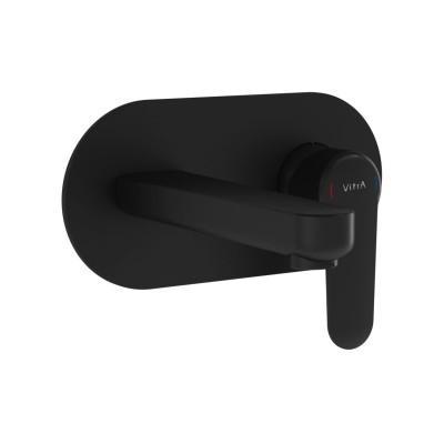 VitrA Root Round Integrated Basin Mixer - Matt Black | Bathr 2