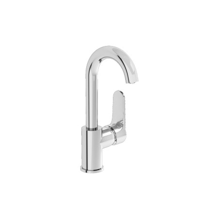 VitrA Root Round Swivel Basin Mixer - Chrome | Bathroom Taps