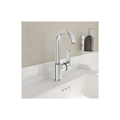 VitrA Root Round Swivel Basin Mixer - Chrome | Bathroom Taps