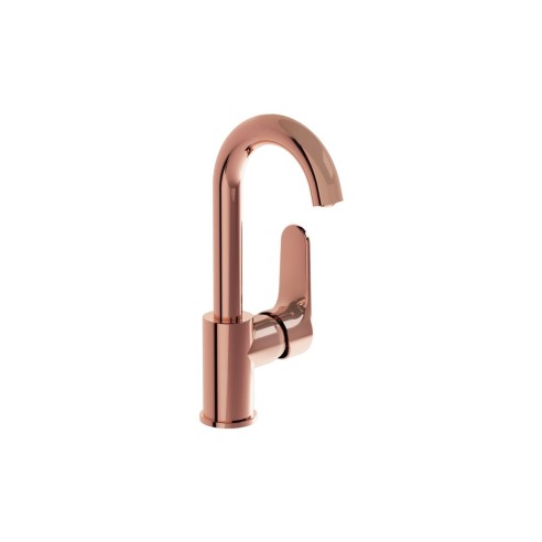 VitrA Root Round Swivel Basin Mixer - Soft Copper | Bathroom