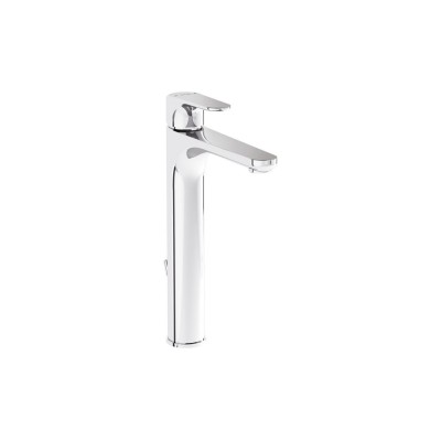 VitrA Root Round Tall Basin Mixer w/Waste Lever - Chrome | B