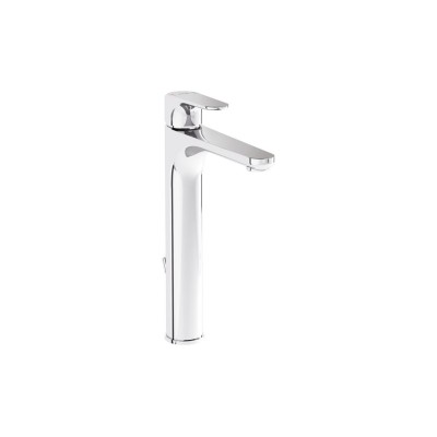 VitrA Root Round Tall Basin Mixer w/Waste Lever - Chrome | B 2