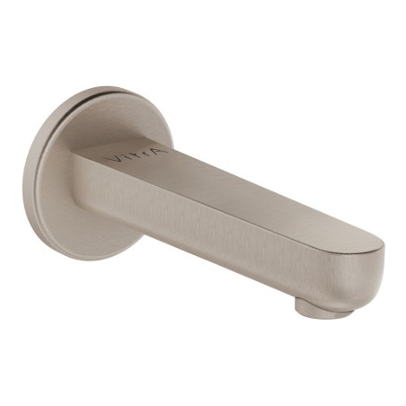 VitrA Root Round Wall Mounted Bath Spout - Brushed Nickel |
