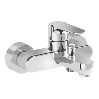 VitrA Root Round Wall Mounted Bath/Shower Mixer - Chrome | B 2