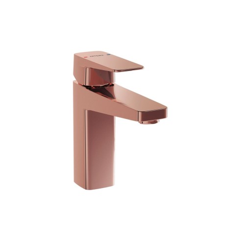 VitrA Root Square Basin Mixer - Soft Copper | Bathroom Taps
