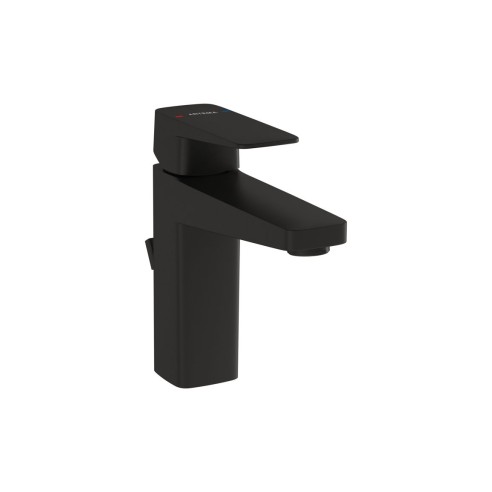 VitrA Root Square Basin Mixer w/Waste Lever - Matt Black | B