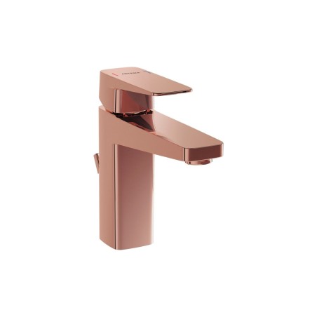 VitrA Root Square Basin Mixer w/Waste Lever - Soft Copper |