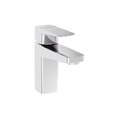 VitrA Root Square Compact Basin Mixer - Chrome | Bathroom Ta