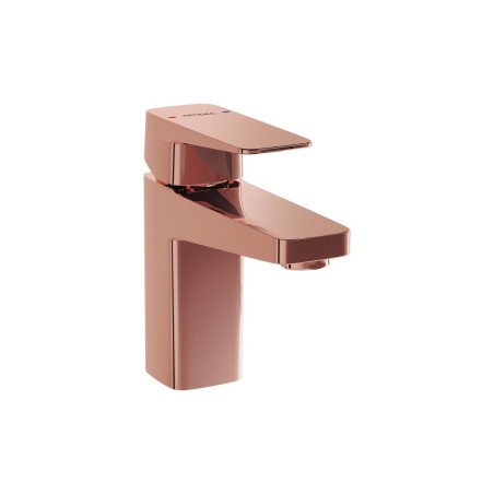 VitrA Root Square Compact Basin Mixer - Soft Copper | Bathro