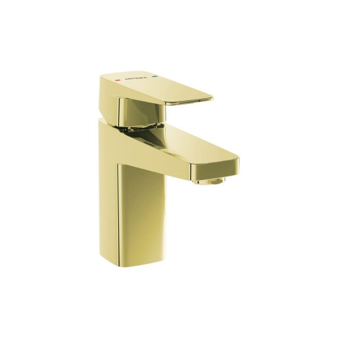 VitrA Root Square Compact Basin Mixer - Soft Gold | Bathroom