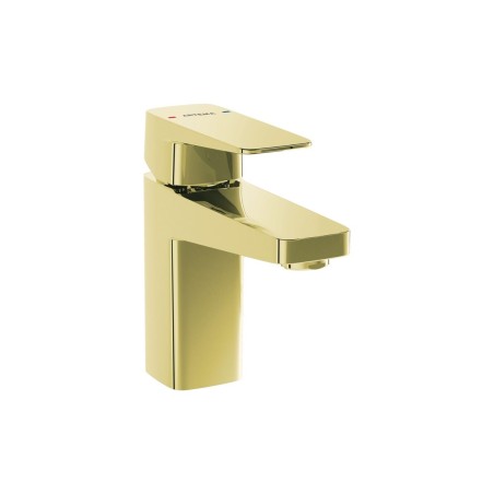 VitrA Root Square Compact Basin Mixer - Soft Gold | Bathroom