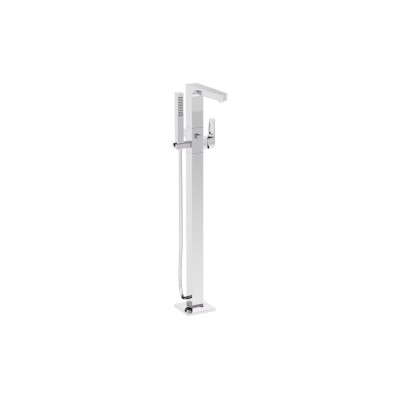 VitrA Root Square Floor Standing Bath/Shower Mixer - Chrome