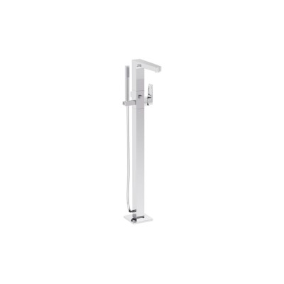 VitrA Root Square Floor Standing Bath/Shower Mixer - Chrome 2