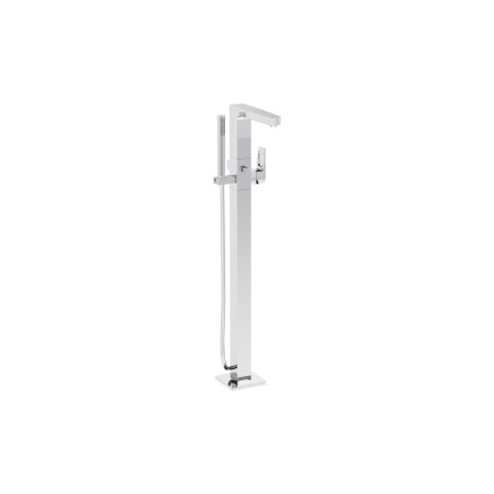 VitrA Root Square Floor Standing Bath/Shower Mixer - Chrome