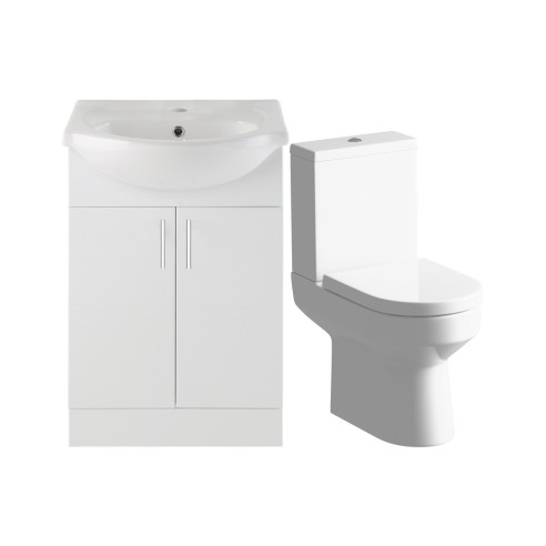 Tavira 650mm Vanity & C/C Toilet Pack | Bathroom Sets | Bath