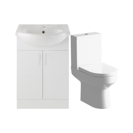 Tavira 650mm Vanity & C/C Toilet Pack | Bathroom Sets | Bath